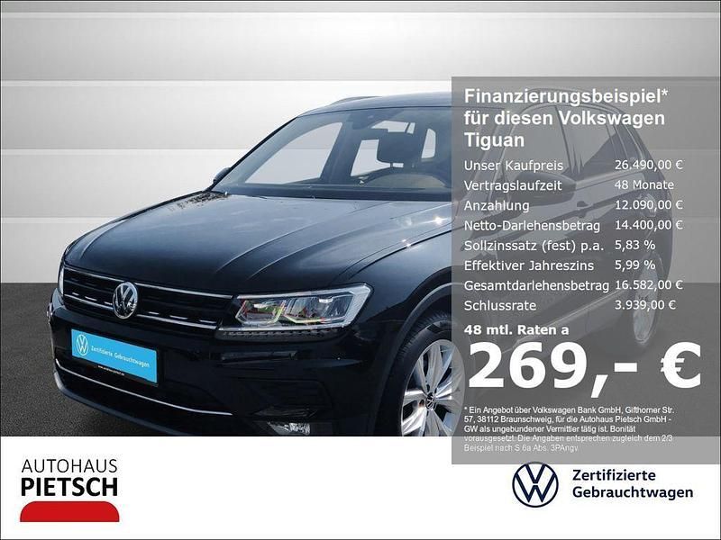 Schwarz Gebraucht 2020 VW Tiguan Highline SUV | 26.490 € (Superpreis) - Bild 1/3