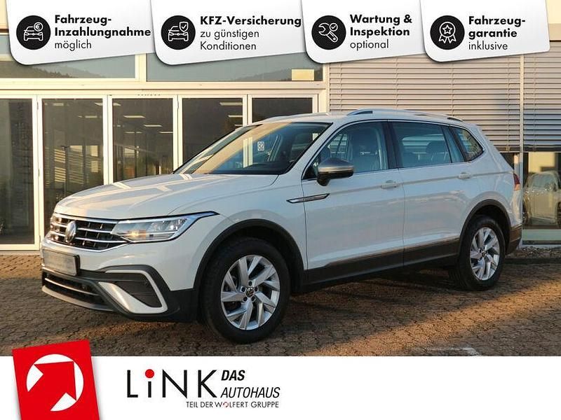 Pure white Gebraucht 2022 VW Tiguan Allspace Life SUV | 26.450 € (Guter Preis) - Bild 1/4