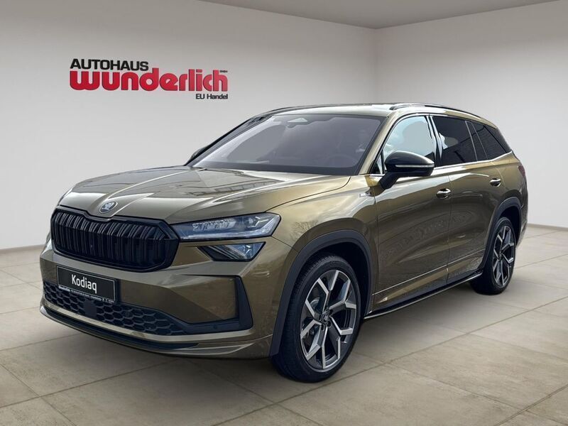 Gold bronze metallic Neu 2025 Skoda Kodiaq SportLine SUV | 50.990 € (Teuer) - Bild 1/4