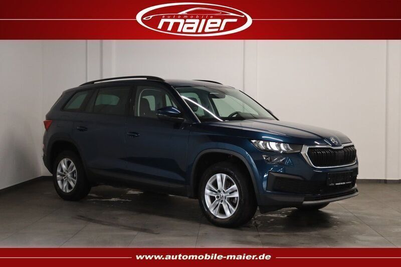 Lavablau metallic Gebraucht 2022 Skoda Kodiaq Ambition SUV | 24.400 € (Guter Preis) - Bild 1/4