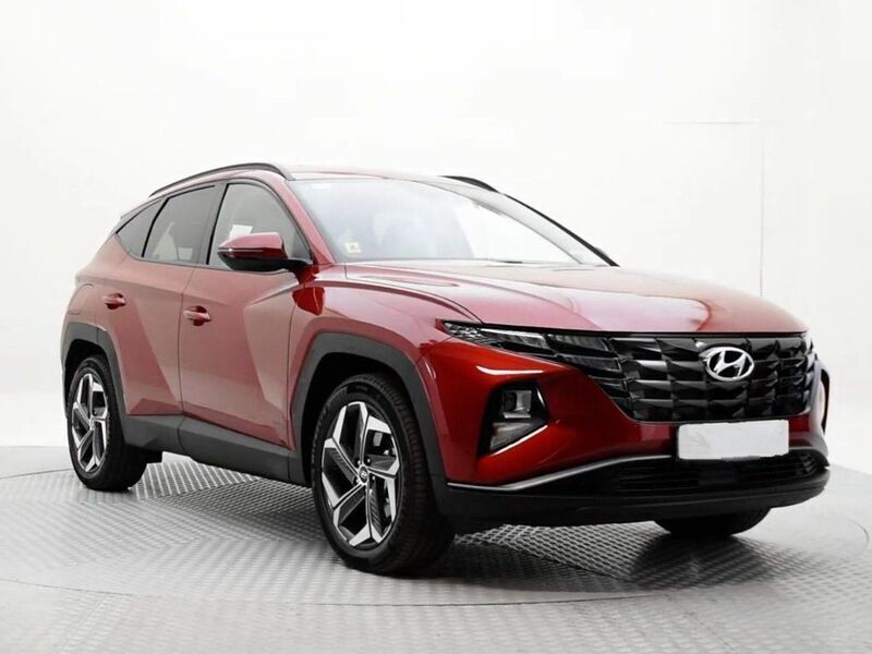 Sunset red / mic Gebraucht 2023 Hyundai Tucson N Line SUV | 34.980 € (Etwas zu teuer) - Bild 1/4
