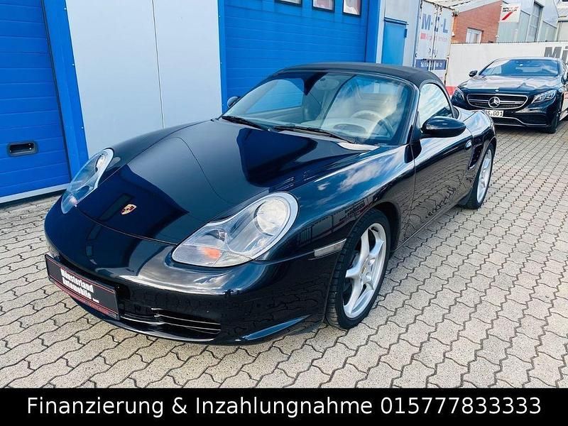 Schwarz Gebraucht 2003 Porsche 986 Boxster Cabrio | 21.800 € (Fairer Preis) - Bild 1/4