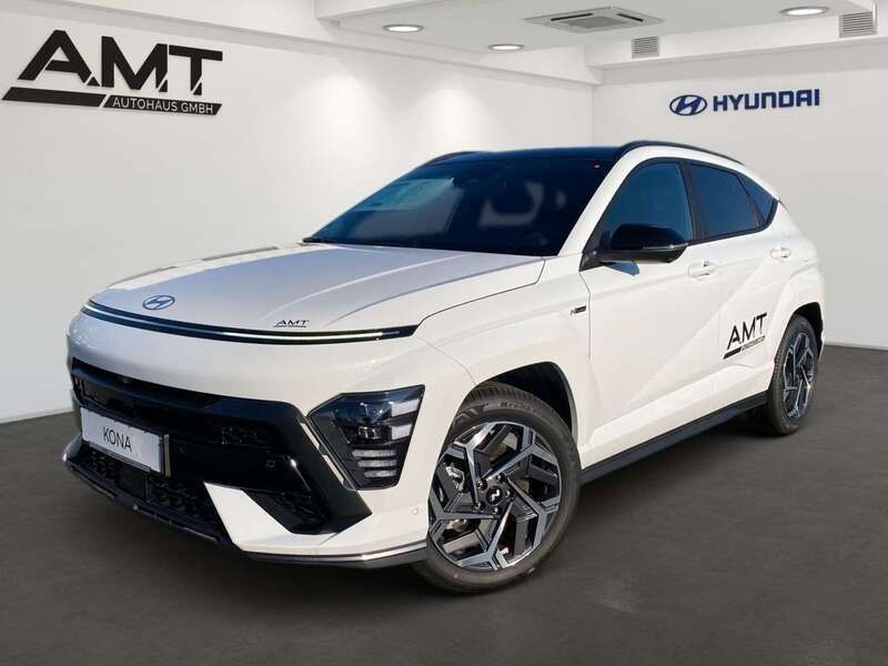 Weiß Gebraucht 2023 Hyundai Kona N Line SUV | 35.950 € (Etwas zu teuer) - Bild 1/4