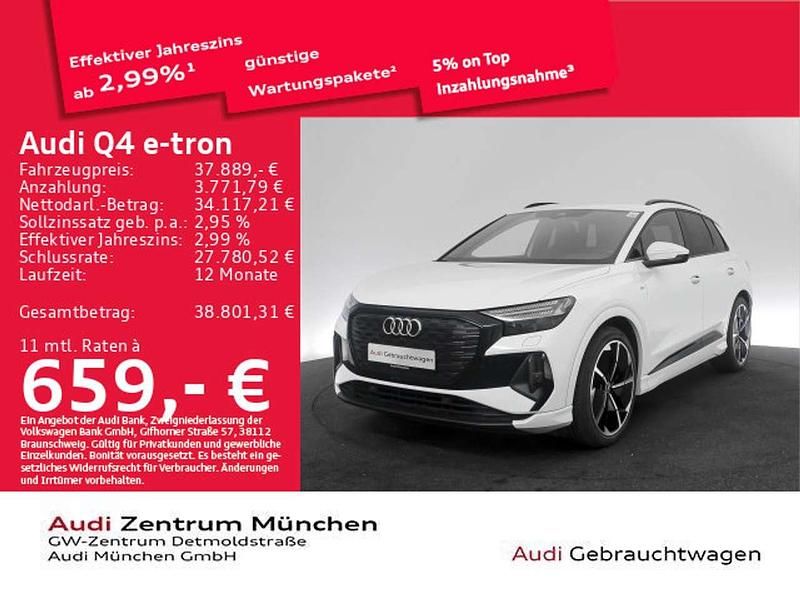 Gebraucht Audi Q4 e-tron Ambiente 194 kW (265 PS) 2022 Gletscherweiß metallic SUV