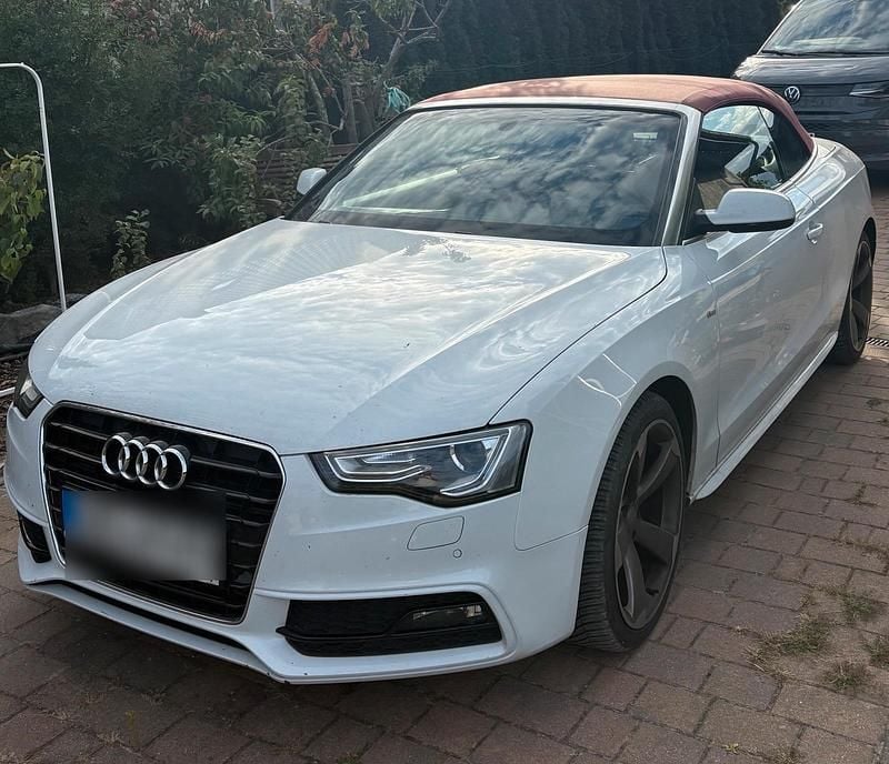 Weiß Gebraucht 2012 Audi A5 Cabriolet S-Line Cabrio | 17.900 € (Teuer) - Bild 1/4