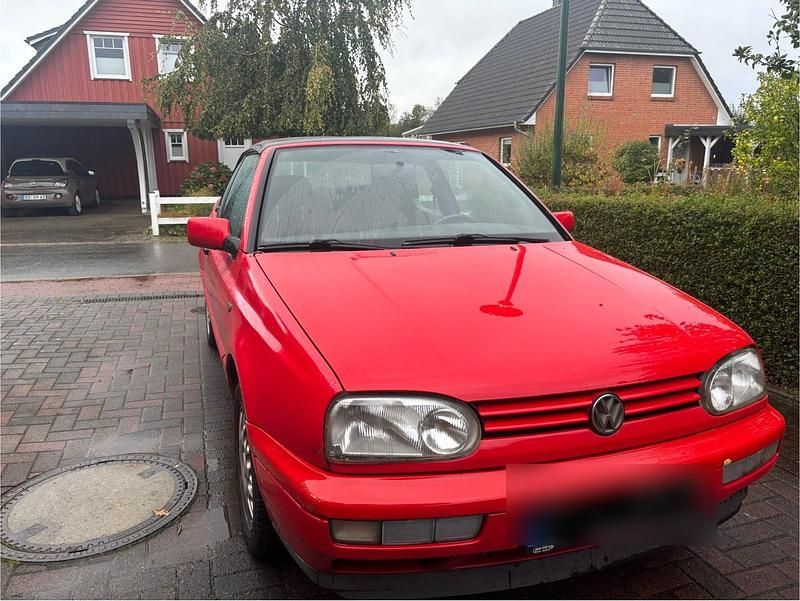 Rot Gebraucht 1997 VW Golf Cabriolet Cabrio | 1.000 € (Guter Preis) - Bild 1/4