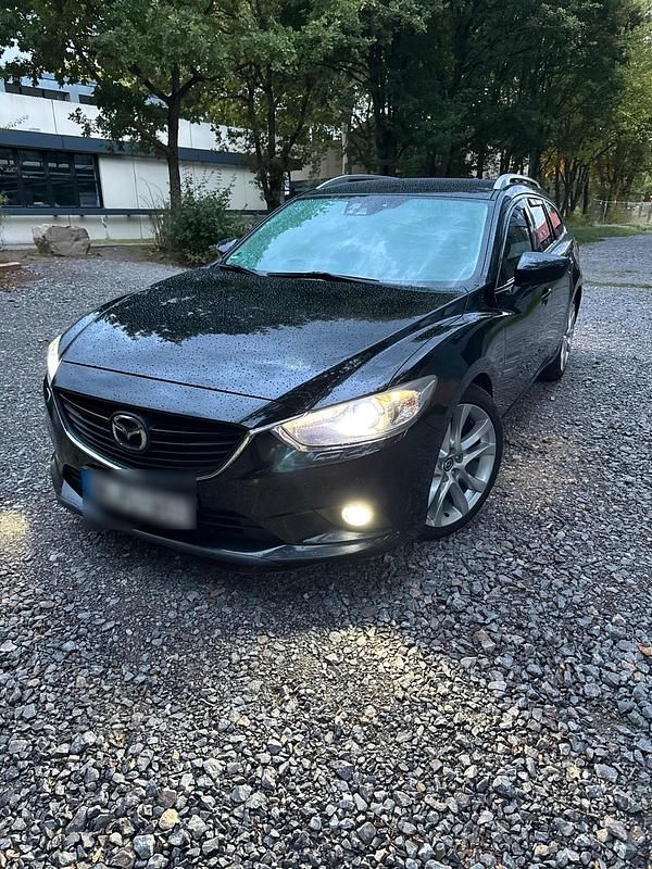 Schwarz Gebraucht 2014 Mazda 6 Sports-Line Kombi | 9.999 € (Teuer) - Bild 1/4