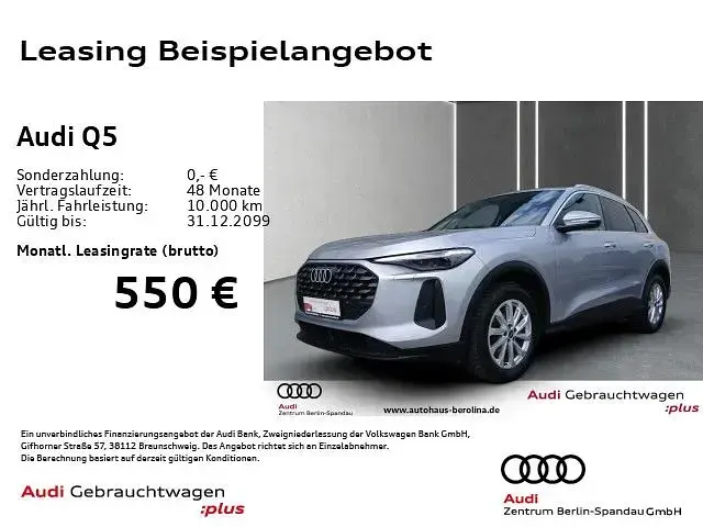 Używany Audi Q5 204 KM (150 kW) 2025 Srebrny SUV