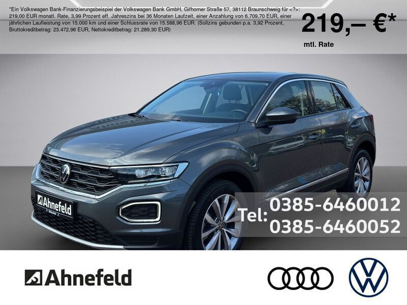 Grey metallic Gebraucht 2021 VW T-Roc Style SUV | 27.999 € (Fairer Preis) - Bild 1/4