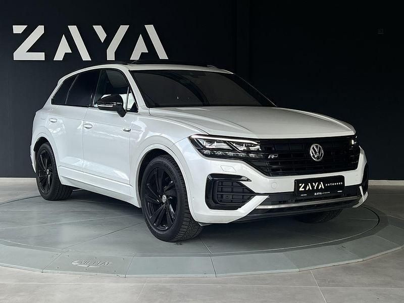 Oryxweiß perlmutteffekt Gebraucht 2019 VW Touareg R-line SUV | 39.950 € (Superpreis) - Bild 1/4