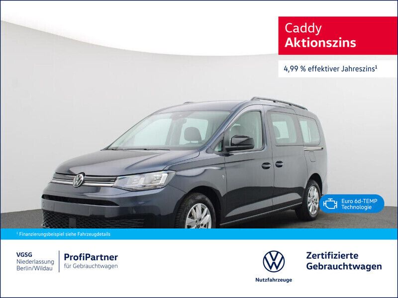 Blau Gebraucht 2024 VW Caddy Maxi Life Life Van / Kleinbus | 33.490 € (Superpreis) - Bild 1/4
