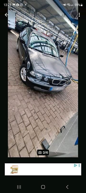 Gebraucht BMW 316 Compact 115 PS (84 kW) 2002 Schwarz Kleinwagen