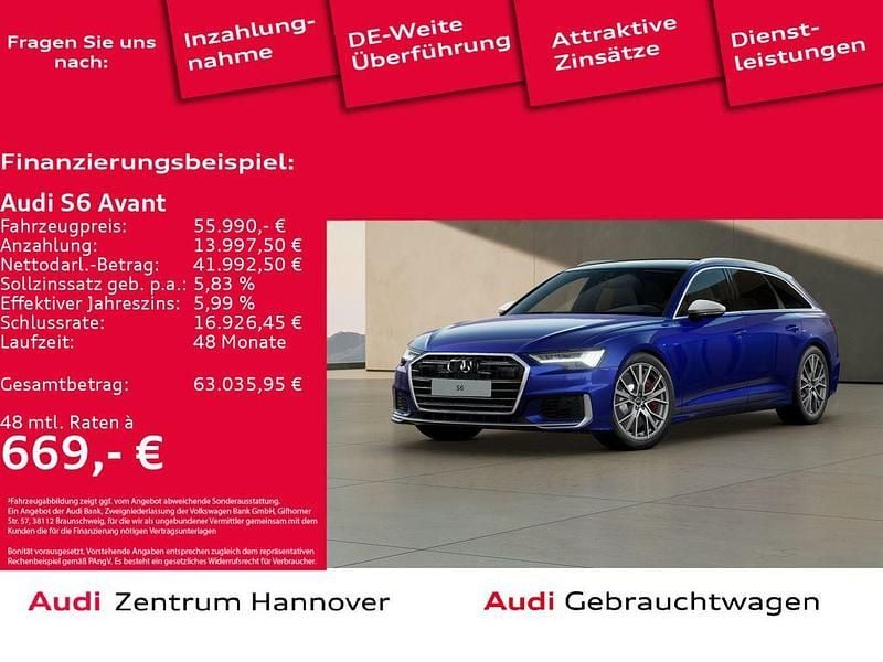 Ultrablau metallic Gebraucht 2023 Audi S6 Ambiente Kombi | 55.990 € (Superpreis) - Bild 1/4