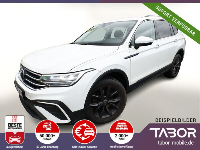 Weiss Gebraucht 2022 VW Tiguan Allspace Life SUV | 28.988 € (Superpreis) - Bild 1/4