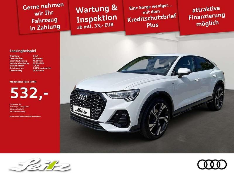 Gletscherweiss metallic Gebraucht 2023 Audi Q3 Sportback S-Line SUV | 35.990 € (Fairer Preis) - Bild 1/3