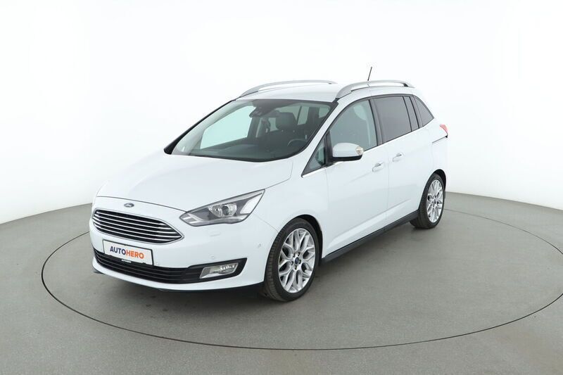 Weiß Gebraucht 2018 Ford Grand C-Max Titanium Van / Kleinbus | 14.660 € (Fairer Preis) - Bild 1/4