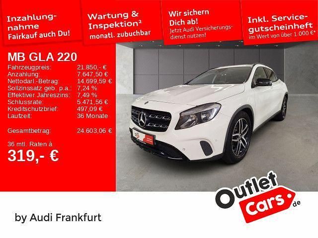 Polarweiss Gebraucht 2019 Mercedes GLA220 Urban SUV | 21.850 € (Fairer Preis) - Bild 1/2