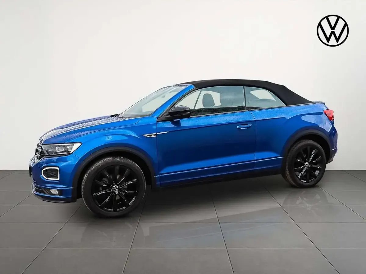Gebraucht VW T-Roc R-line 150 PS (110 kW) 2020 Ravennablau metallic/schwarz SUV