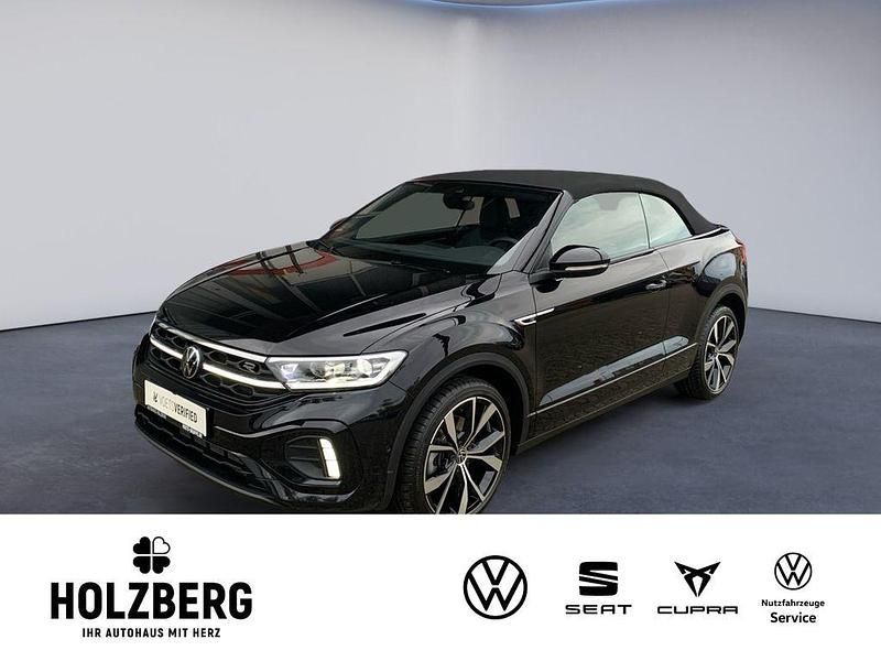 Schwarz Gebraucht 2025 VW T-Roc Cabriolet R-line Cabrio | 34.490 € (Fairer Preis) - Bild 1/4