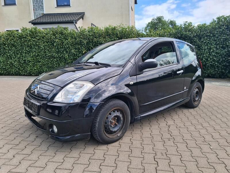 Schwarz Gebraucht 2007 Citroën C2 Sport Chic Kleinwagen | 650 € - Bild 1/4