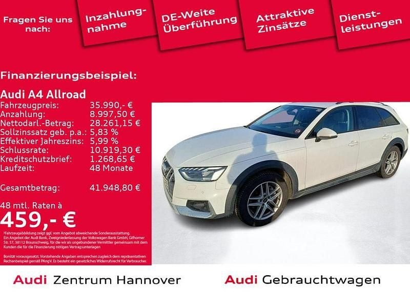 T9 ibisweiß Gebraucht 2023 Audi A4 Allroad Ambiente Kombi | 35.990 € (Fairer Preis) - Bild 1/4