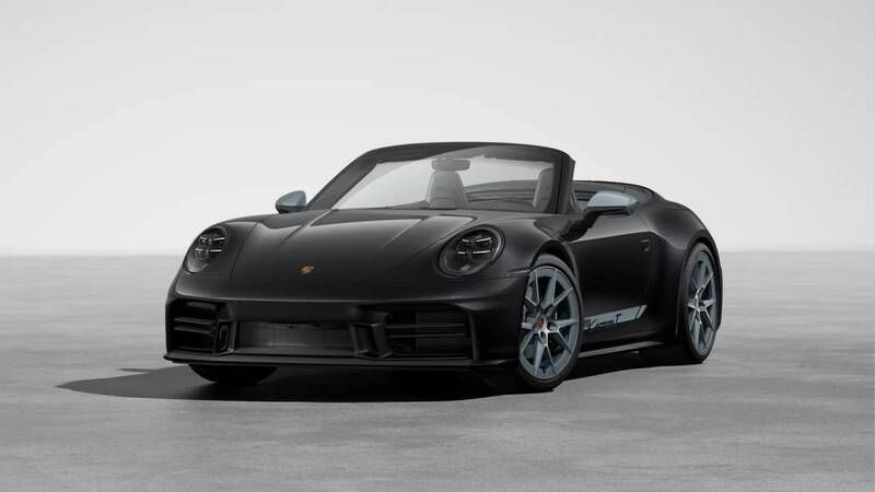 Tiefschwarzmetallic Neu 2025 Porsche 911 Carrera T Cabrio | 182.313 € (Etwas zu teuer) - Bild 1/4