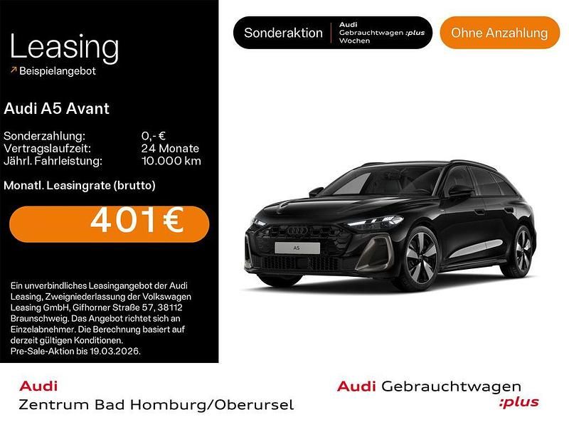 Gebraucht Audi A5 Edition .1 204 PS (150 kW) 2025 Mythosschwarz metallic Kombi