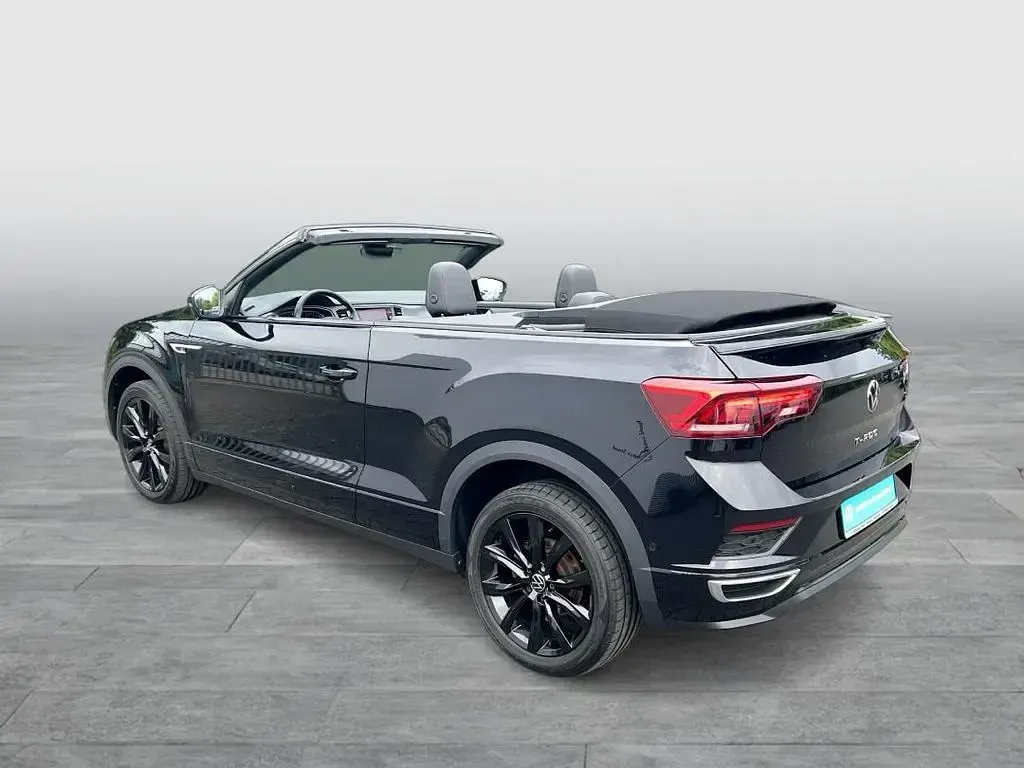 Gebraucht VW T-Roc Cabriolet R-line 150 PS (110 kW) 2021 Deep black perleffekt schwarz Cabrio