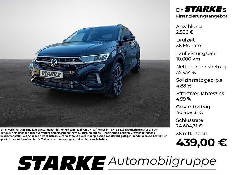 Schwarz Gebraucht 2025 VW T-Roc R-line SUV | 38.440 € (Etwas zu teuer) - Bild 1/4