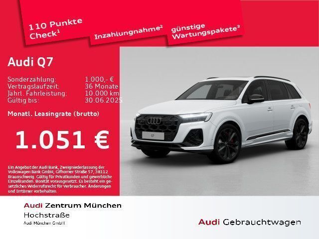 Gletscherweiß metallic Gebraucht 2025 Audi Q7 S-Line SUV | 95.913 € - Bild 1/2