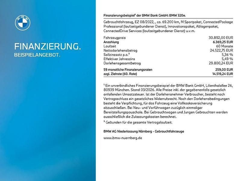 Gebraucht BMW 320e Performance 204 PS (150 kW) 2022 Grau Kombi