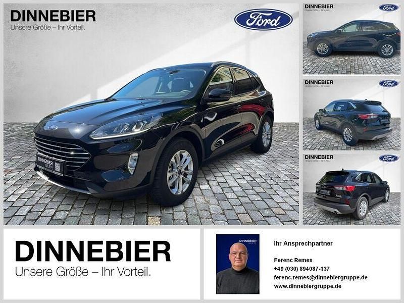 Schwarz (metallic) Gebraucht 2021 Ford Kuga Titanium SUV | 19.789 € - Bild 1/4