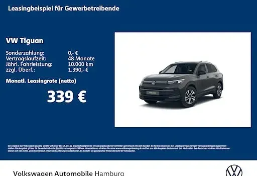 Neu VW Tiguan Life 150 PS (110 kW) 2026 Grau SUV