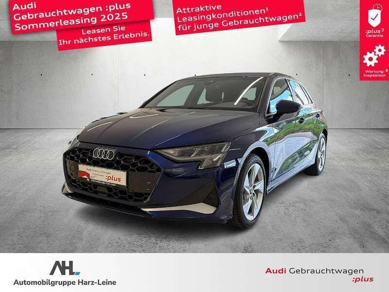 Blau Gebraucht 2024 Audi A3 Sportback Advanced Limousine | 31.805 € (Guter Preis) - Bild 1/3