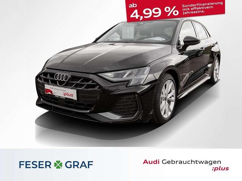 Mythosschwarzmetallic Gebraucht 2024 Audi A3 S-Line Limousine | 32.490 € (Fairer Preis) - Bild 1/4
