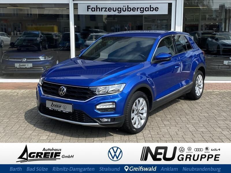 Blau Gebraucht 2021 VW T-Roc Sportline SUV | 22.950 € (Superpreis) - Bild 1/4
