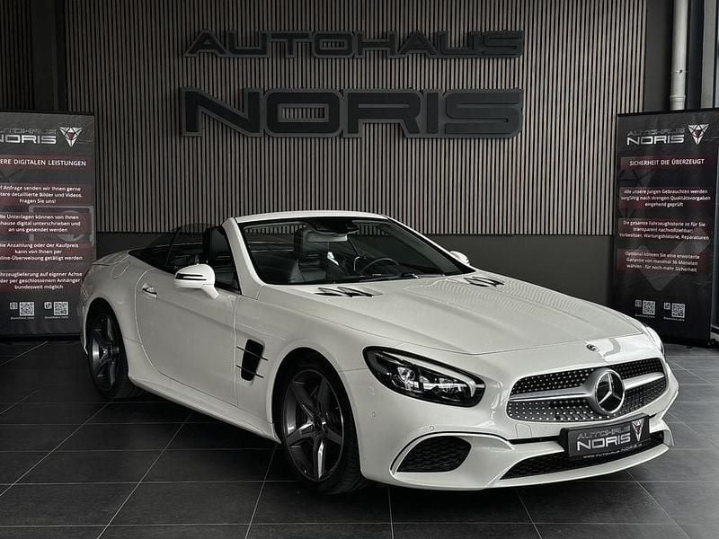 Weiß Gebraucht 2019 Mercedes SL400 AMG Cabrio | 62.490 € (Fairer Preis) - Bild 1/4