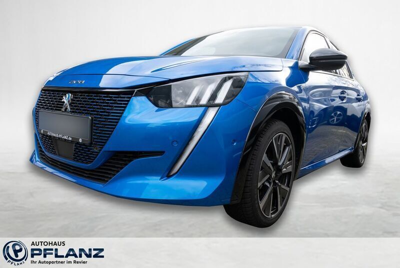 Blau Gebraucht 2023 Peugeot e-208 GT Kleinwagen | 30.990 € - Bild 1/4
