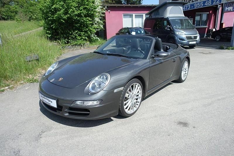 Schiefermetallic Gebraucht 2008 Porsche 911 Carrera Cabriolet Cabrio | 37.990 € (Teuer) - Bild 1/4