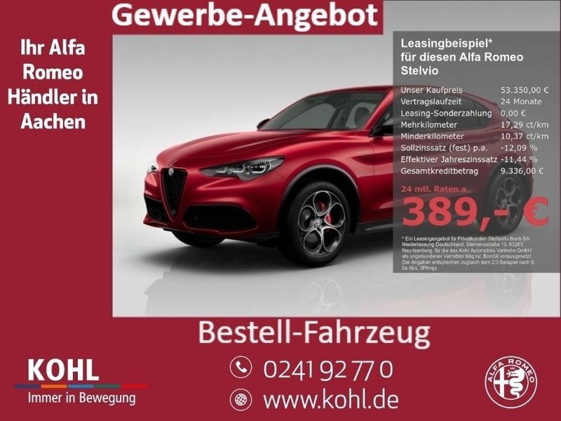 Rot Neu 2025 Alfa Romeo Stelvio Veloce SUV | 53.350 € (Superpreis) - Bild 1/4