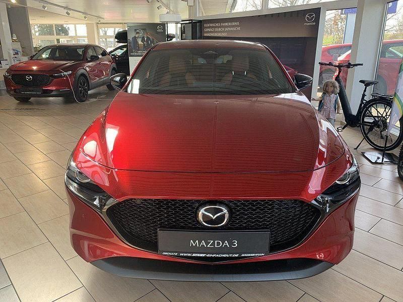 Neu Mazda 3 140 PS (102 kW) 2026 Rot Limousine