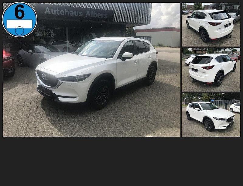 Satinweiss metallic Gebraucht 2018 Mazda CX-5 Exclusive SUV | 17.979 € (Etwas zu teuer) - Bild 1/4