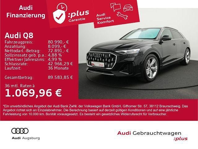 Schwarz Gebraucht 2024 Audi Q8 S-Line SUV | 80.990 € (Superpreis) - Bild 1/4