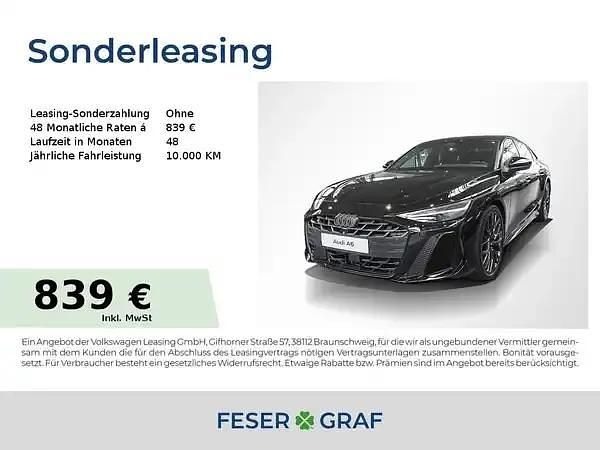 Mythosschwarz metallic Neu 2025 Audi A6 Ambiente Limousine | 70.790 € (Fairer Preis) - Bild 1/4