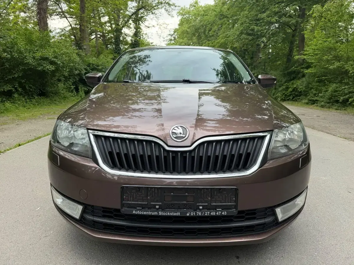 Gebraucht Skoda Rapid Ambition 125 PS (91 kW) 2017 Braun Kleinwagen