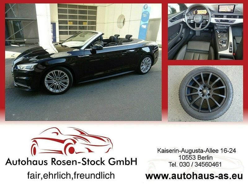 Schwarz Gebraucht 2019 Audi A5 Cabriolet S-Line Cabrio | 27.900 € (Fairer Preis) - Bild 1/3