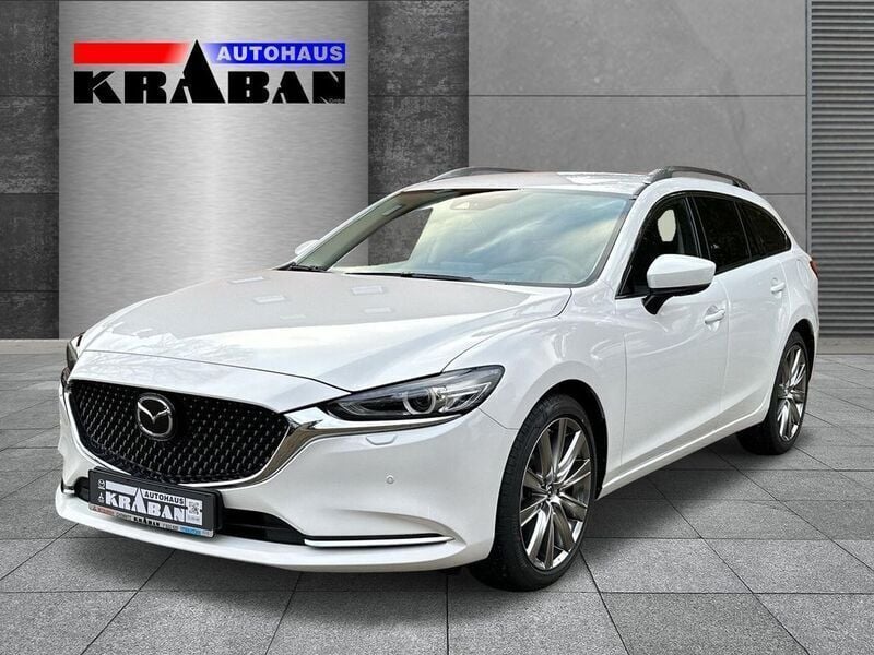 Gebraucht Mazda 6 Exclusive-Line 194 PS (142 kW) 2023 Rhodium weiß Kombi