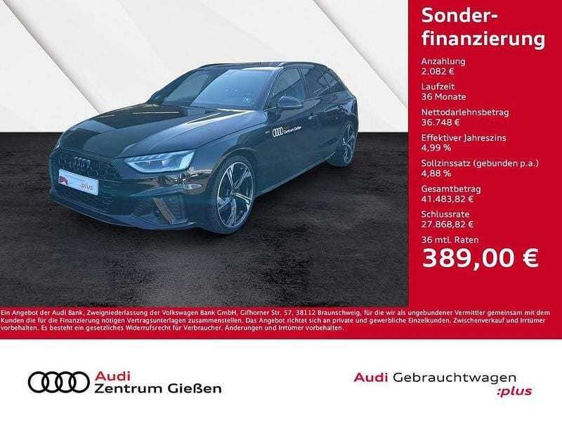 Mythosschwarz metallic Gebraucht 2024 Audi A4 S-Line Kombi | 38.830 € (Fairer Preis) - Bild 1/4