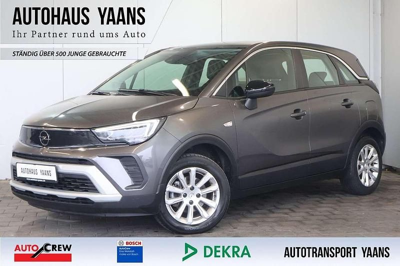 Mondstein grau/e:vulkan grau Gebraucht 2021 Opel Crossland X Elegance SUV | 9.789 € (Superpreis) - Bild 1/4