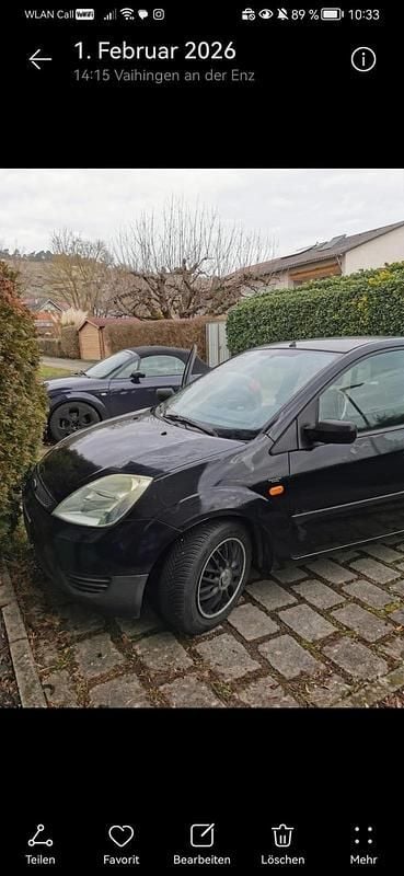 Gebraucht Ford Fiesta 69 PS (50 kW) 2004 Schwarz Kleinwagen